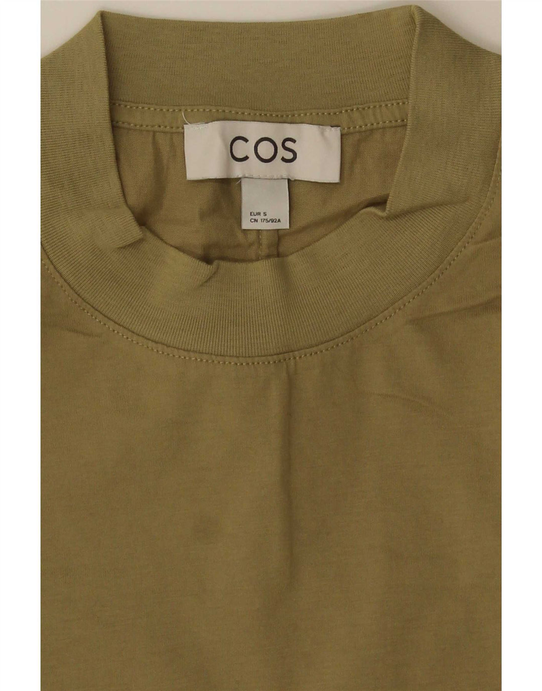 Cos Herre T-Shirt Top Lille Khaki