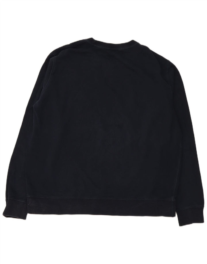 Marks & Spencer Herre Regular Fit Sweatshirt Jumper 3XL marineblå bomuld