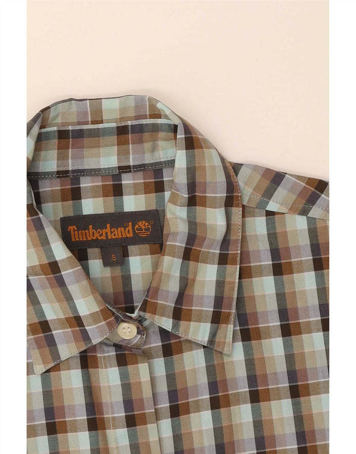 Timberland Dame Oversized Shirt UK 10 Small Green Check