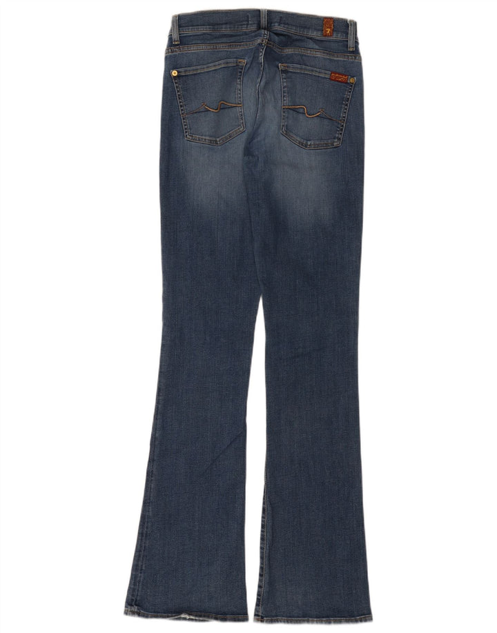 7 For All Mankind Womens Flared Jeans W27 L34 Blå