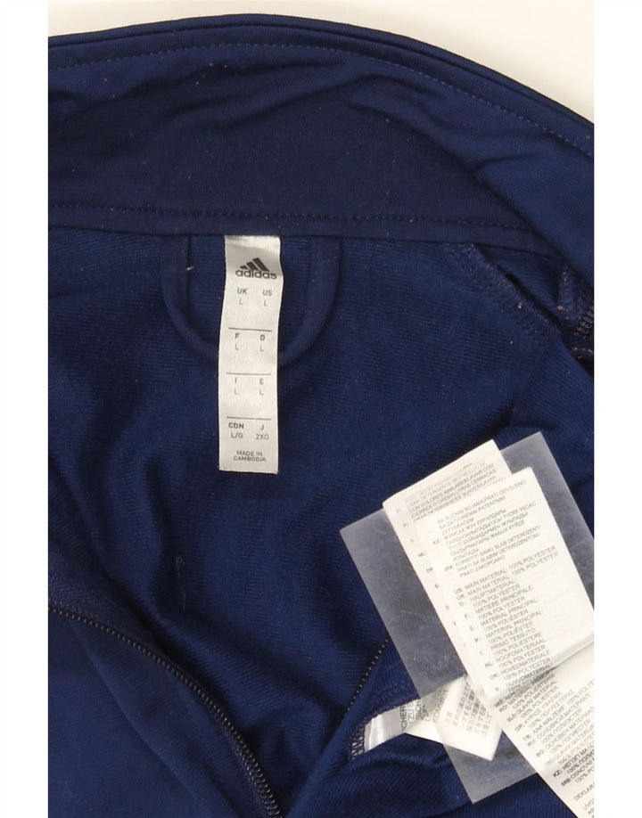 Adidas Træningsdragt til mænd, topjakke, stor marineblå polyester