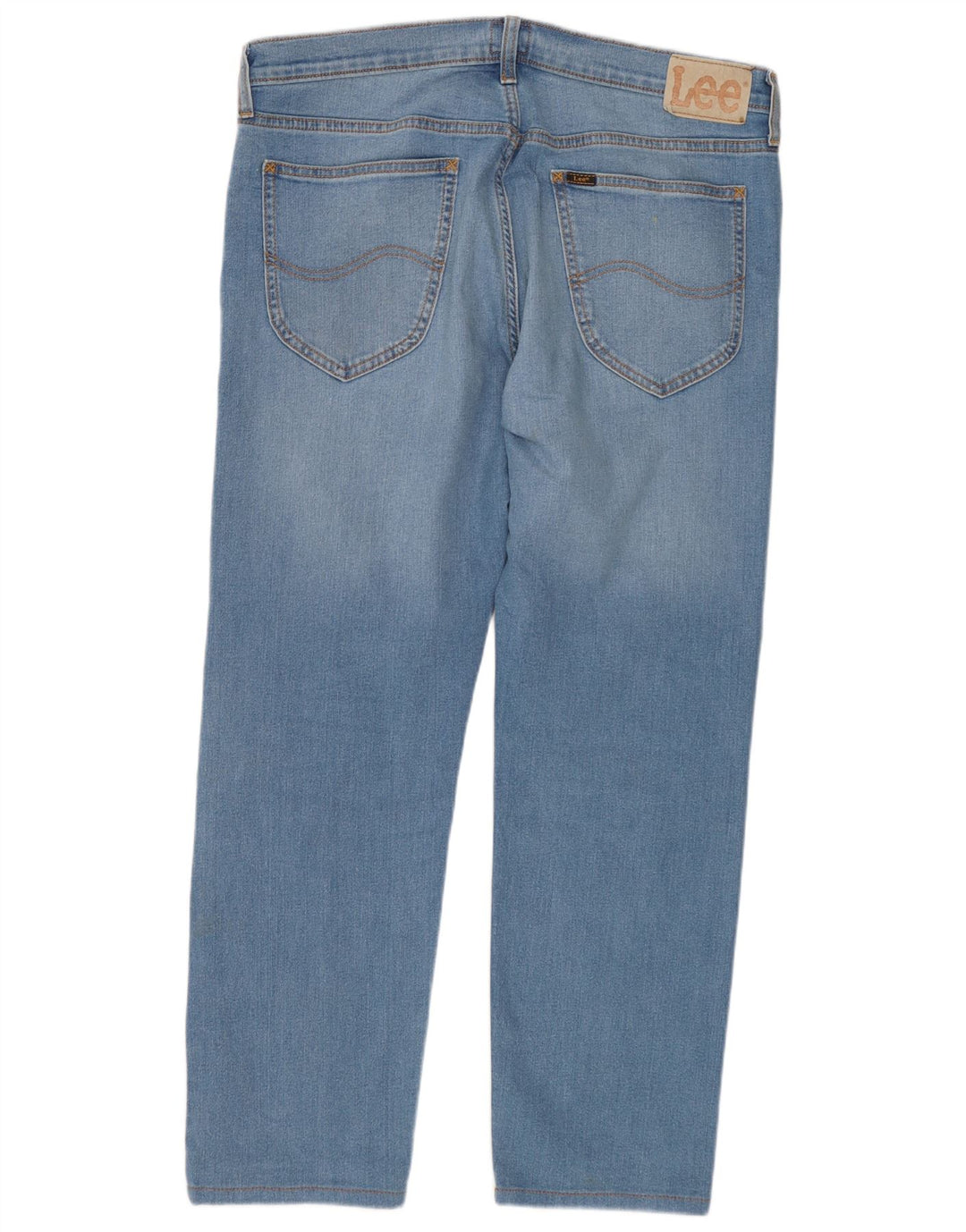 Lee Dame Daren Zip Fly Straight Jeans W33 L30 Blå Bomuld