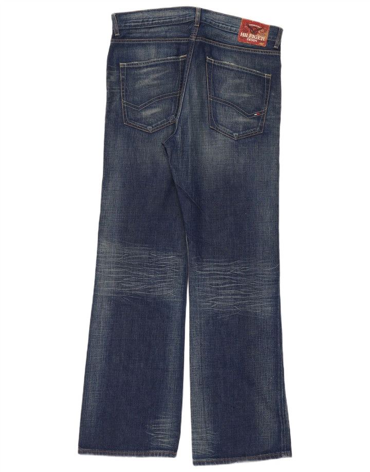 TOMMY HILFIGER Straight jeans til mænd W34 L32 blå bomuld