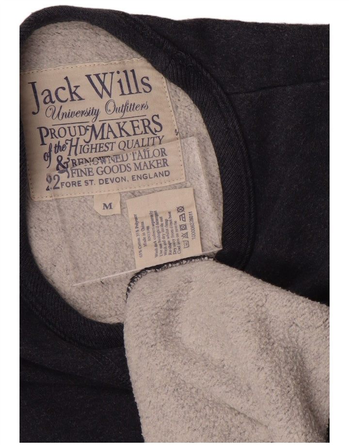 Jack Wills Herre Grafisk Sweatshirt Jumper Medium Navyblå Bomuld