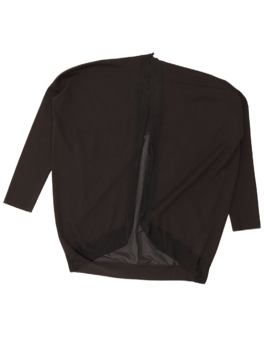 Zara dame cardigan top 3/4 ærmer UK 8 Small Black