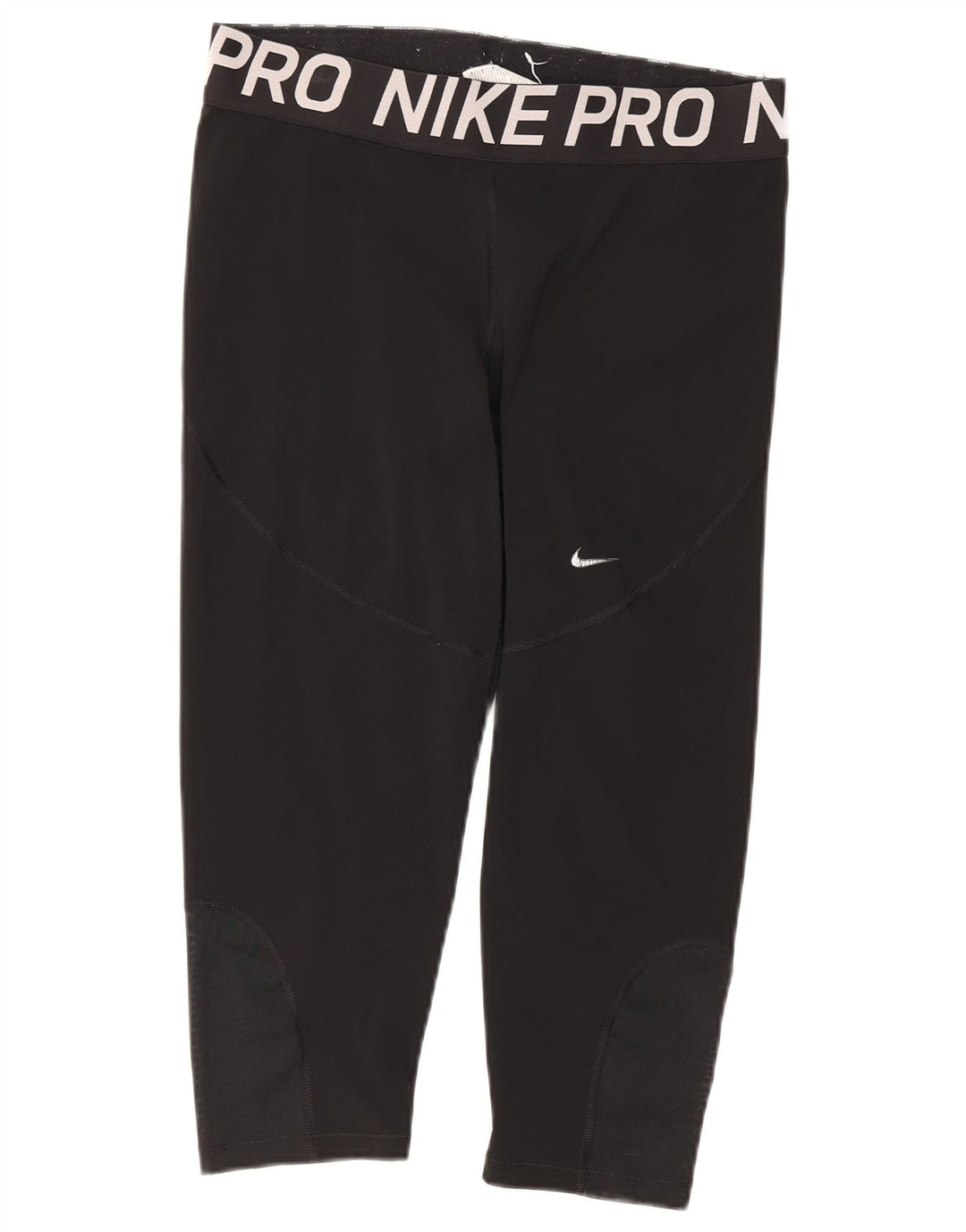 Nike Dame Dri Fit Capri Leggings UK 18 XL Sort Polyester