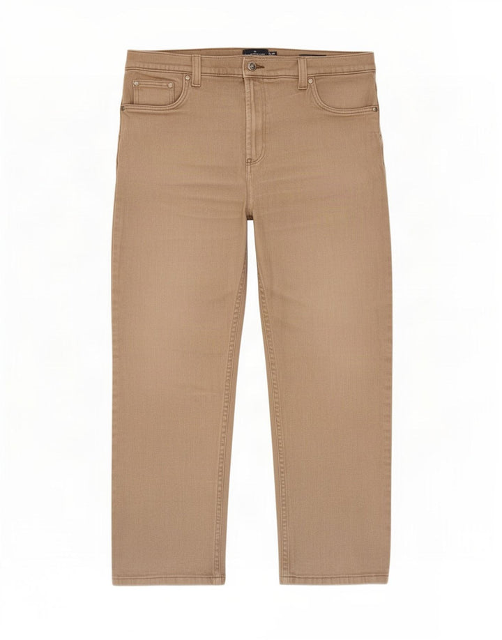 Marks & Spencer Straight Jeans til mænd W38 L31 Brun bomuld