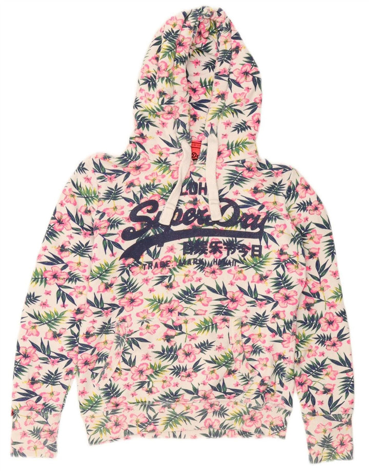 Superdry Grafisk hættetrøje til kvinder UK 10 Small Multicolored Floral