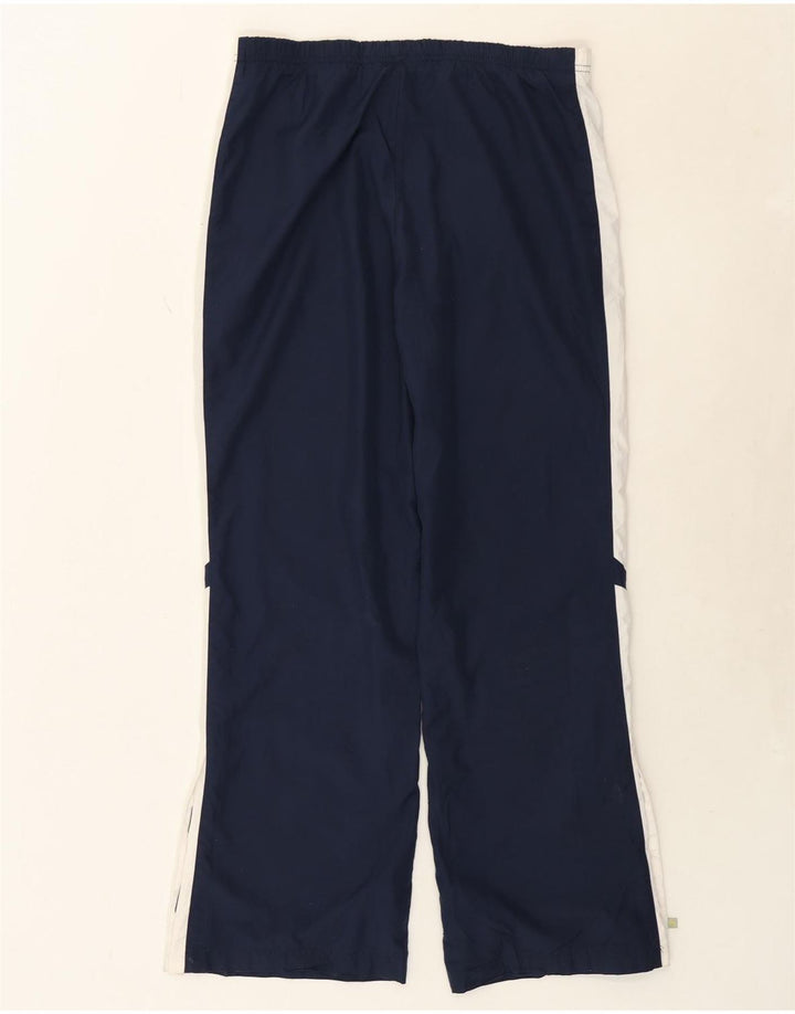 REEBOK Womens Tracksuit Trousers UK 10 Small Navy Blue Colourblock Vintage Reebok and Second-Hand Reebok from Messina Hembry 