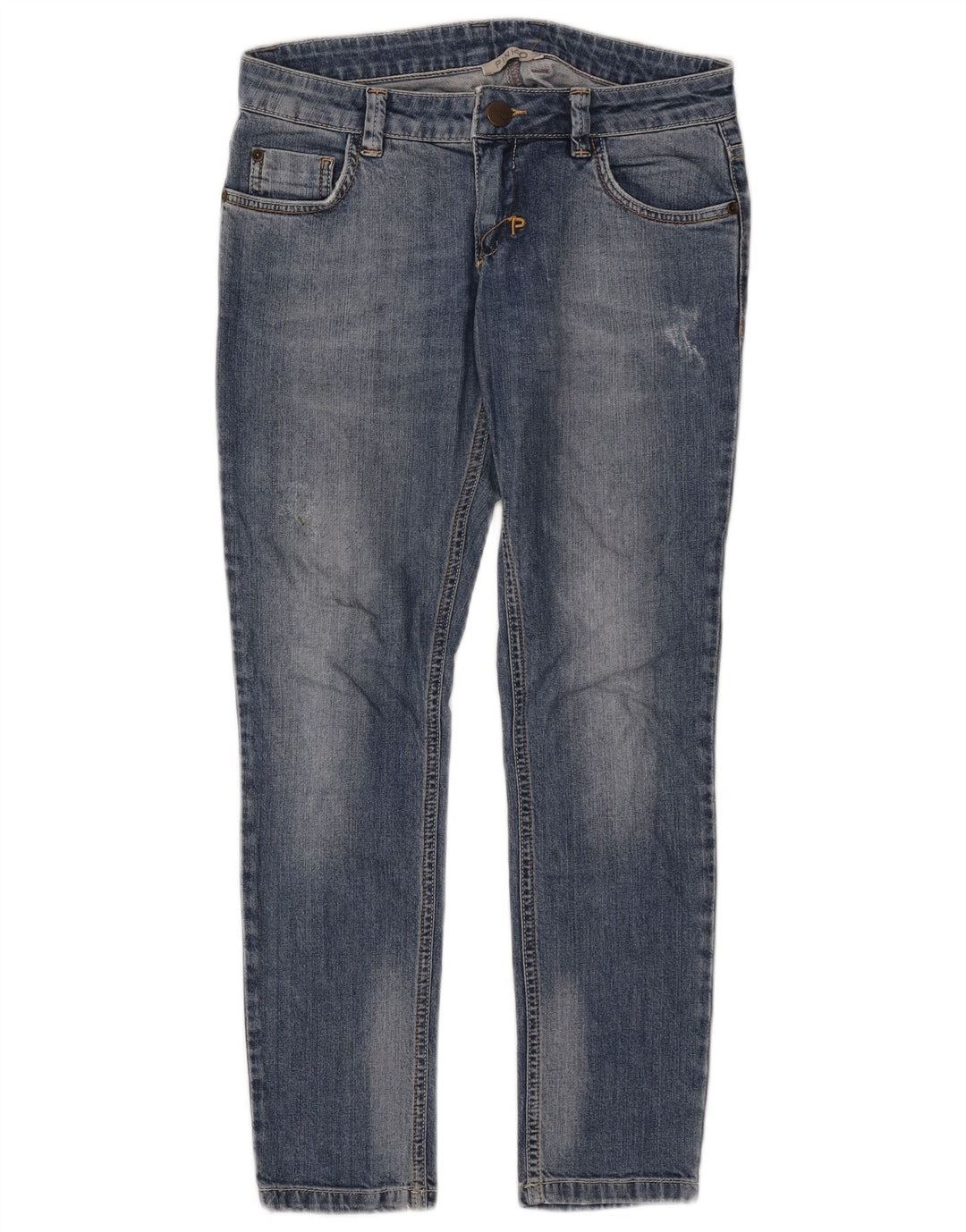 Pinko Dame Slim Jeans W28 L27 Blå Bomuld