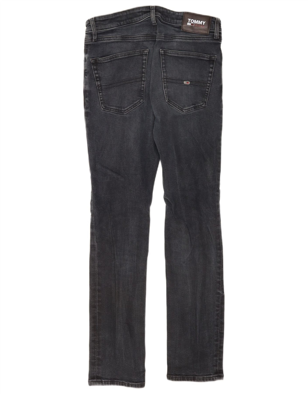 Tommy Hilfiger Herre Slim Jeans W32 L32 Grå Bomuld