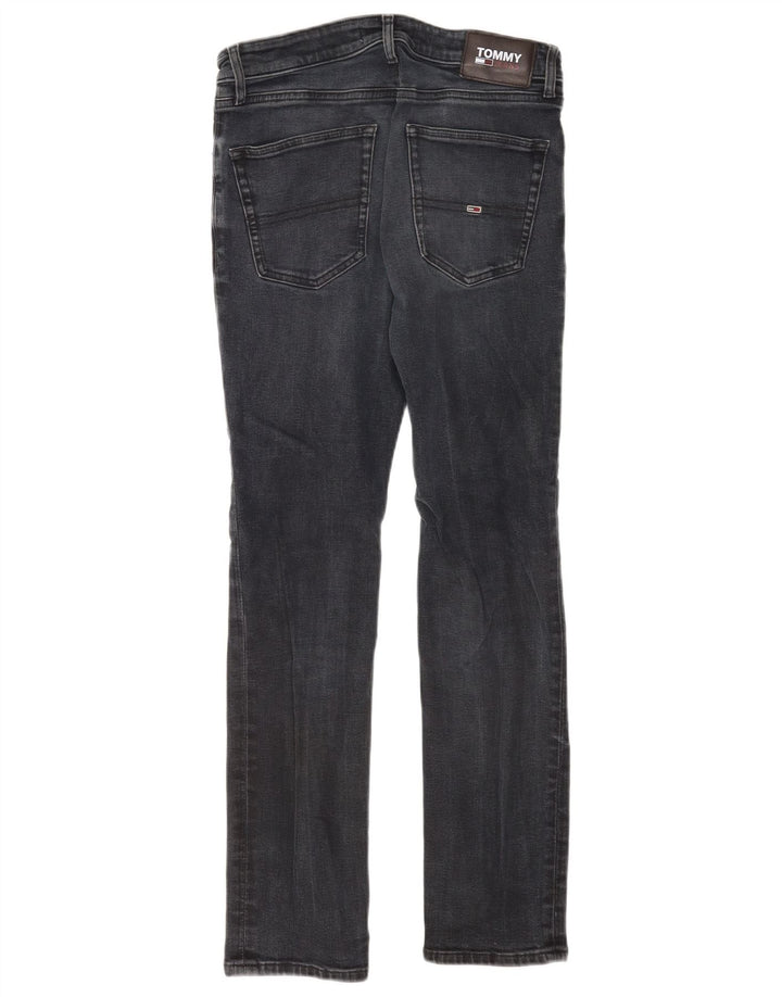 Tommy Hilfiger Herre Slim Jeans W32 L32 Grå Bomuld