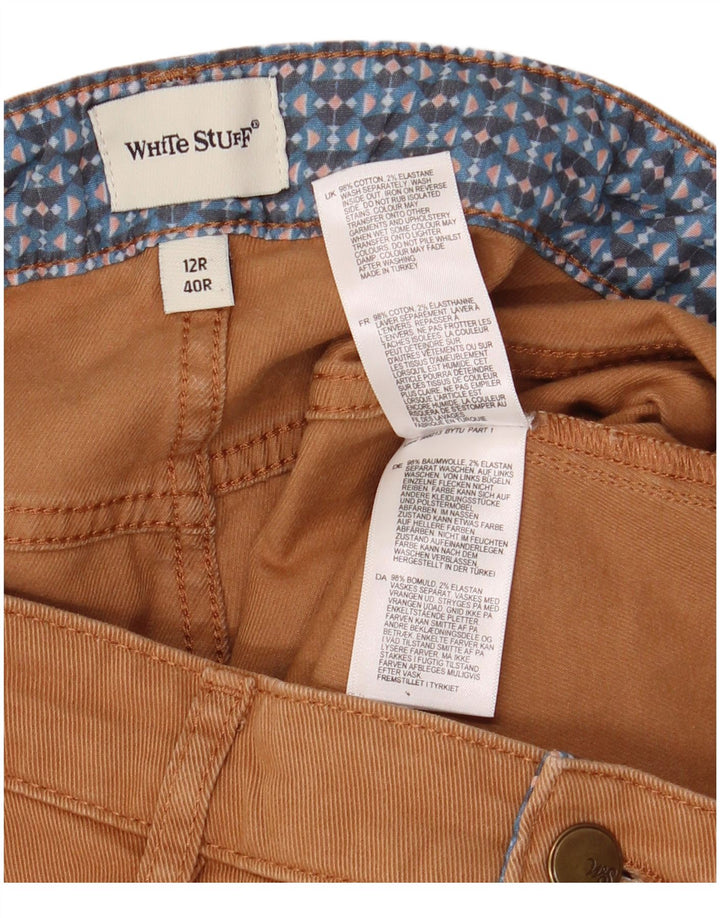 White Stuff Lige bukser til kvinder UK 12 Medium W32 L26 Brun bomuld