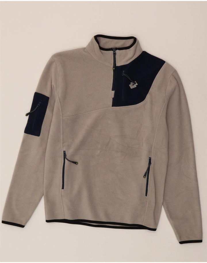 Lotto Herre lynlås hals Fleece Jumper Stor grå Colourblock Polyester