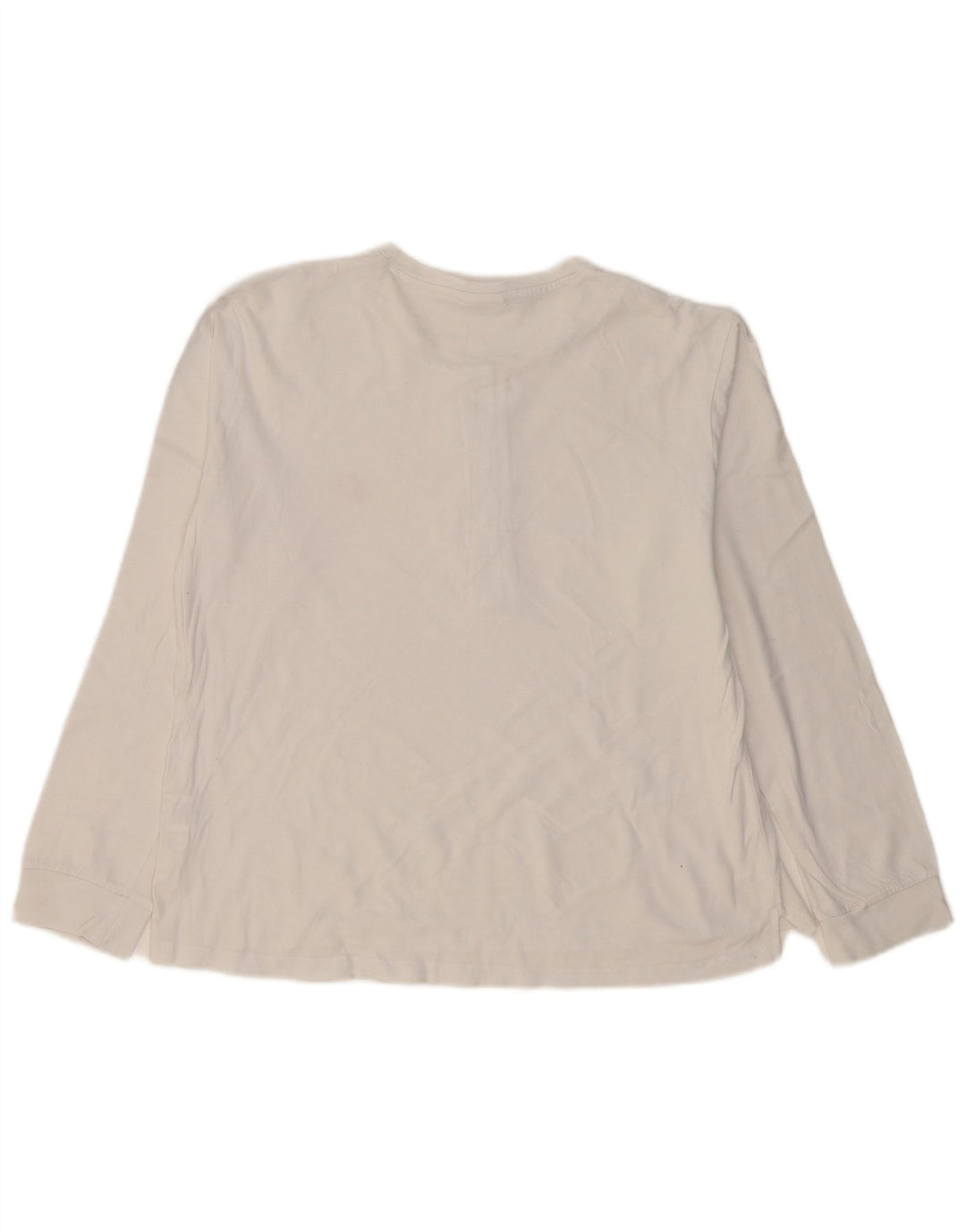 Lotto Dame Top Langærmet UK 16 Stor Hvid Bomuld