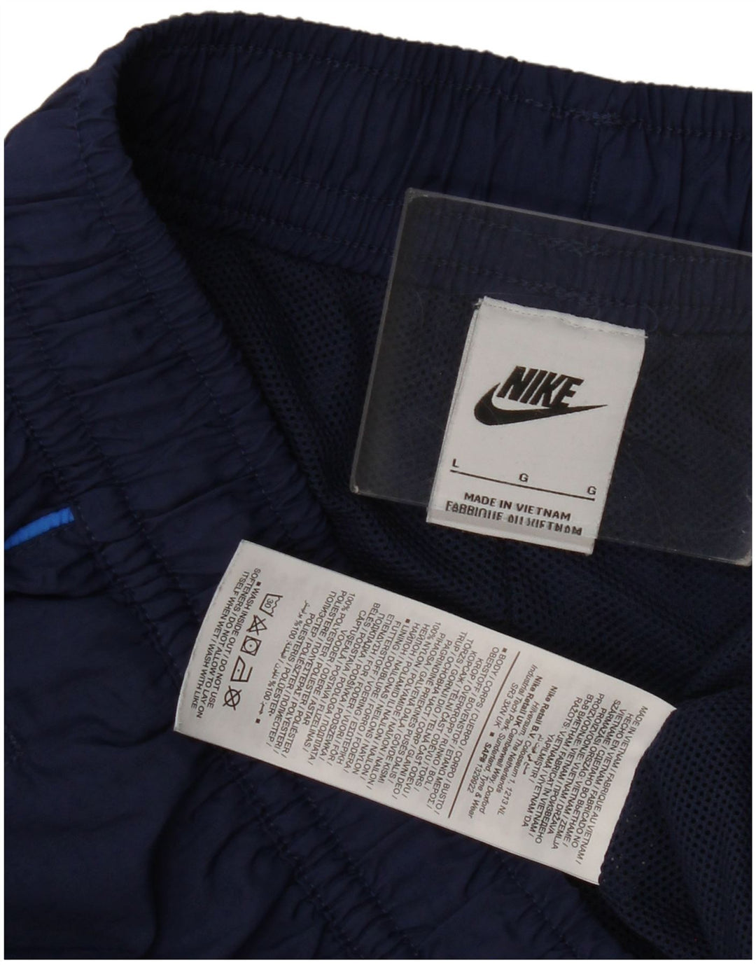 Nike Træningsdragt bukser til mænd Joggers Large Navy Blue Polyester