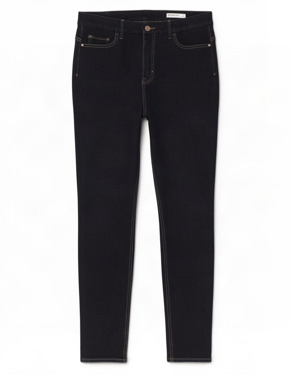 Marks & Spencer Womens Magic Skinny Jeans UK 14 Large W32 L30 Navy Blue