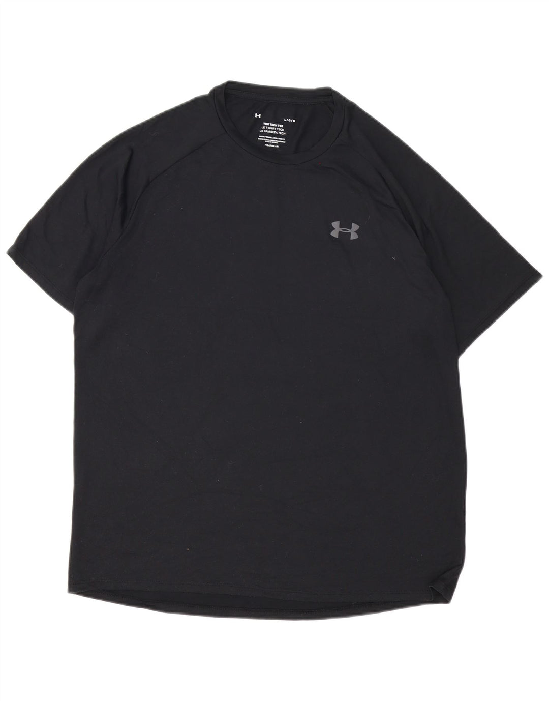 Under Armour Herre Heat Gear T-Shirt Top Stor Sort