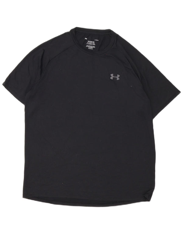 Under Armour Mens Heat Gear T-Shirt Top Large Black