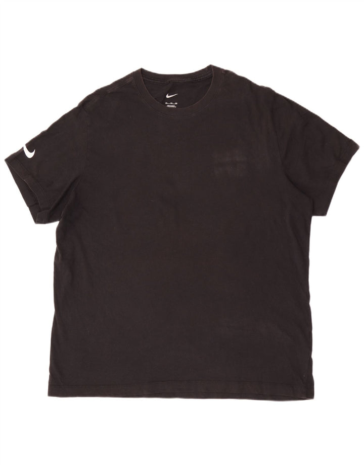 NIKE T-shirt top til mænd 2XL sort bomuld