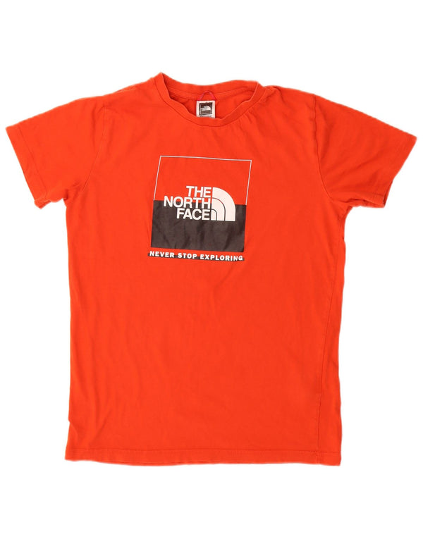 The North Face Boys Grafisk T-Shirt Top 14-15 år XL Rød Bomuld
