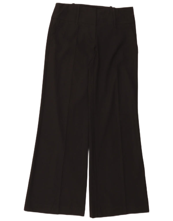 Oasis kvinders brede ben Casual bukser UK 10 Small W30 L32 sort polyester