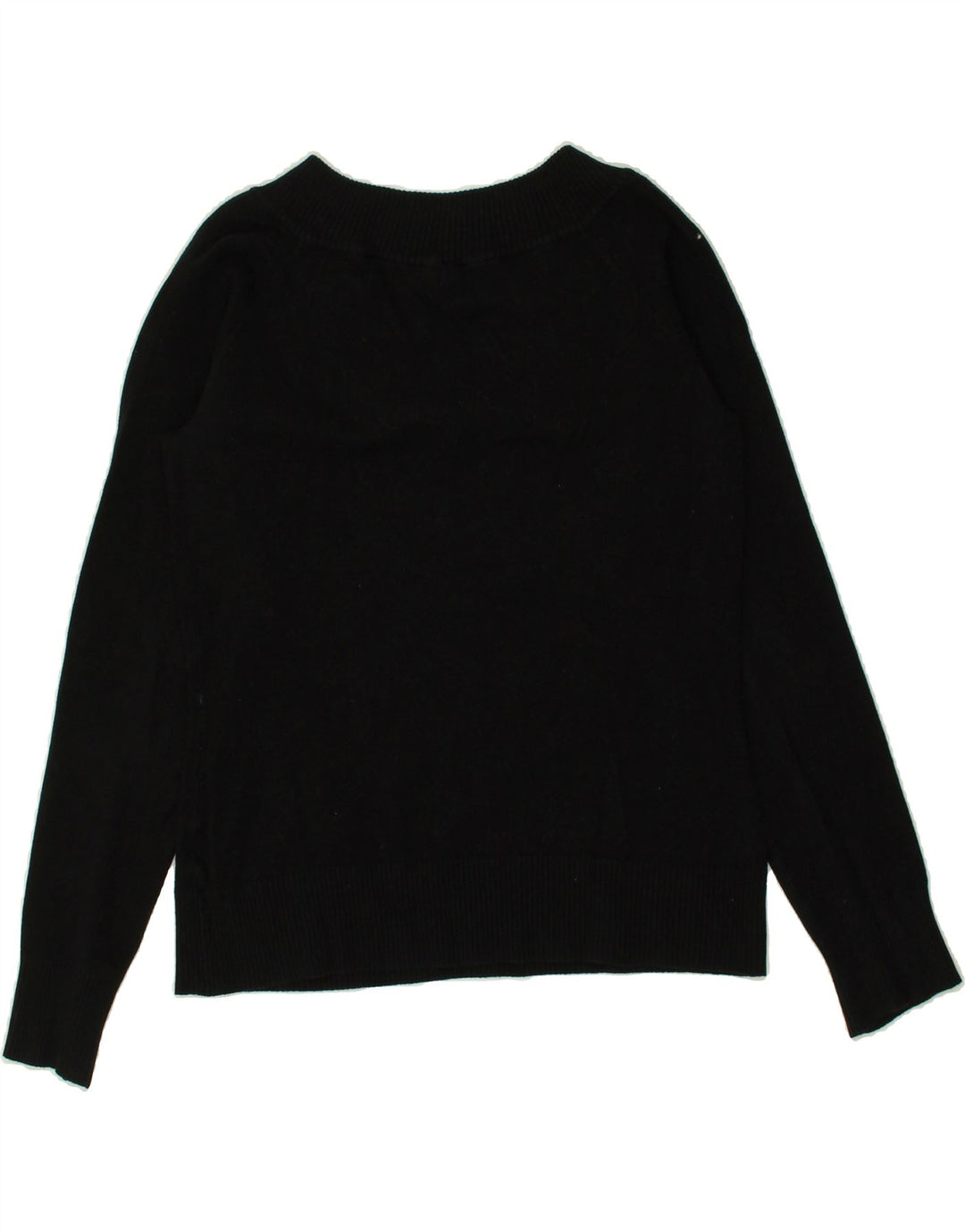 FISHBONE Womens V-Neck Jumper Sweater UK 18 XL Black | Vintage Fishbone | Thrift | Second-Hand Fishbone | Used Clothing | Messina Hembry 