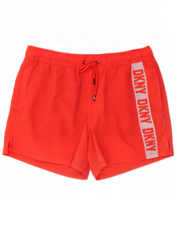 Dkny Herre Grafiske Badeshorts XL Rød Polyester