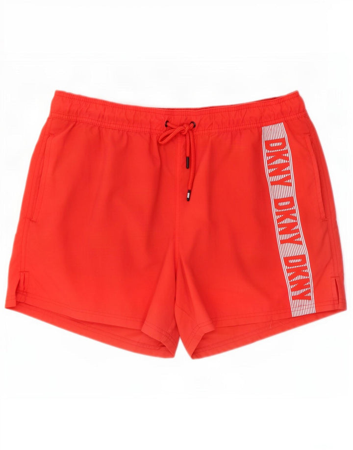 Dkny Herre Grafiske Badeshorts XL Rød Polyester