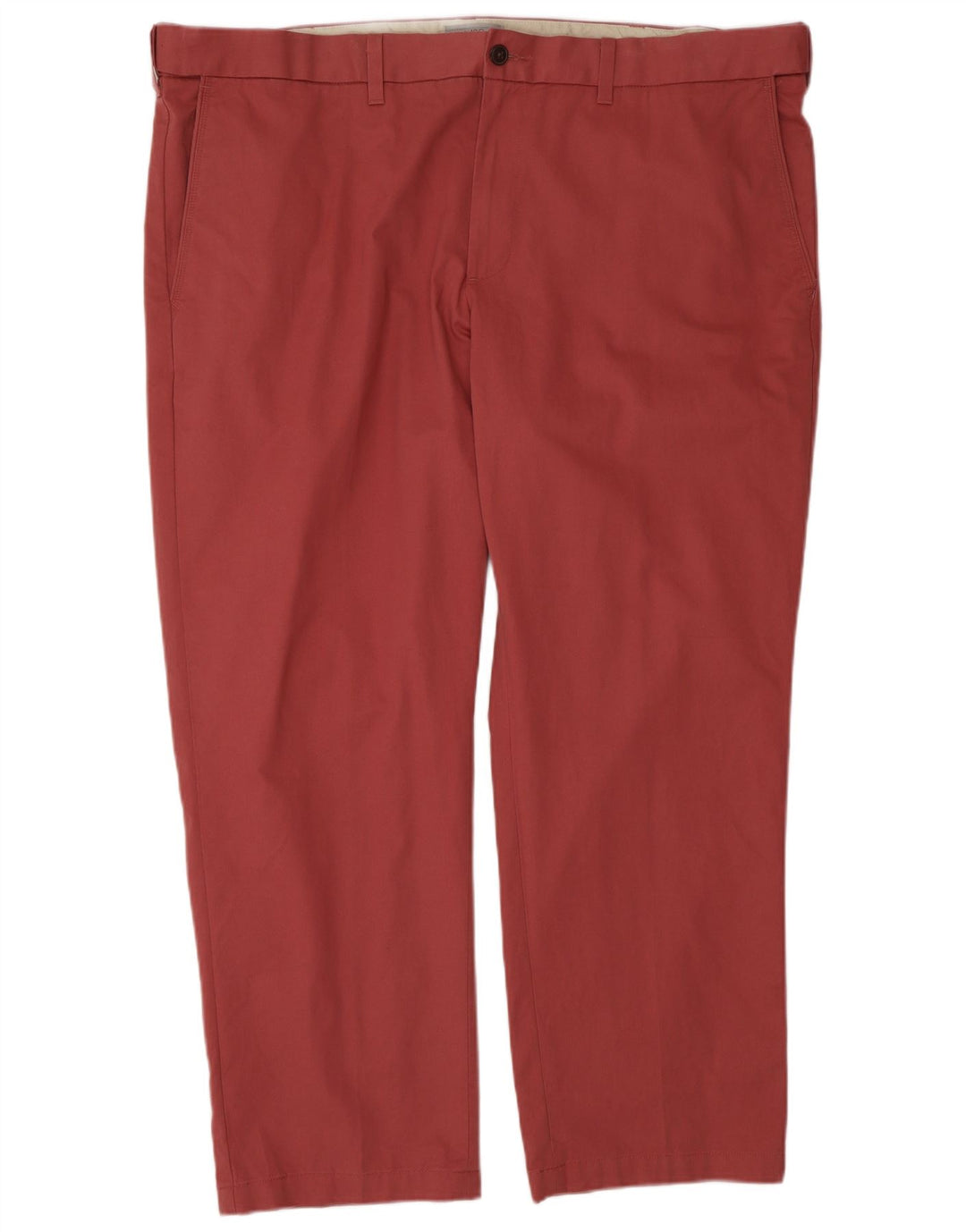 Marks & Spencer Herre Regular Chino Bukser W44 L29 Pink Bomuld