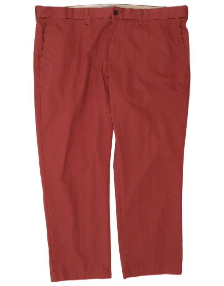 Marks & Spencer Herre Regular Chino Bukser W44 L29 Pink Bomuld