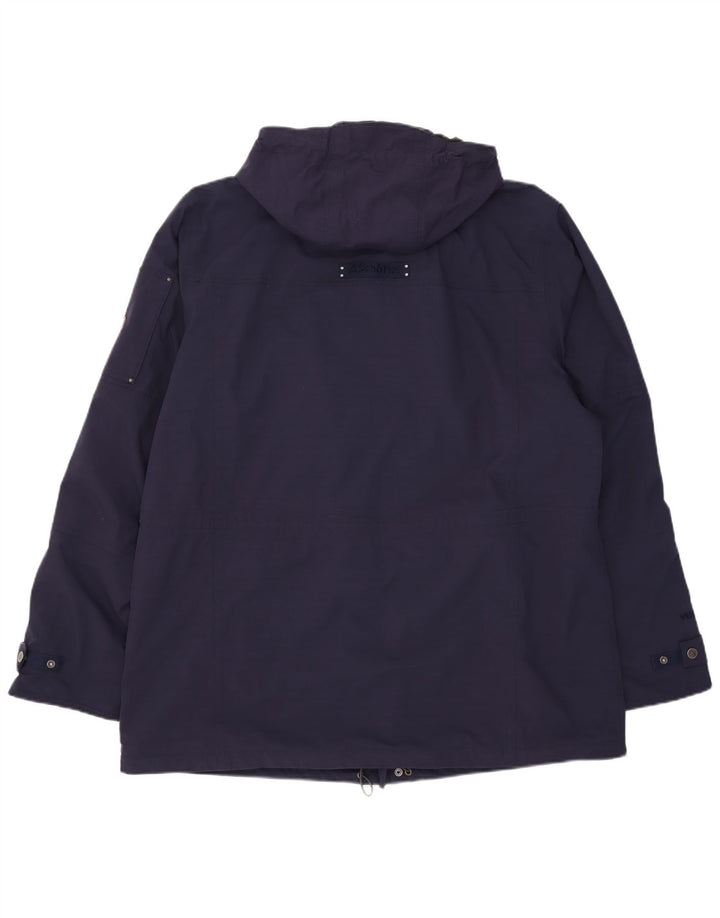 Schoffel Herre Hooded Utility Jacket UK 48 4XL Navy Blue