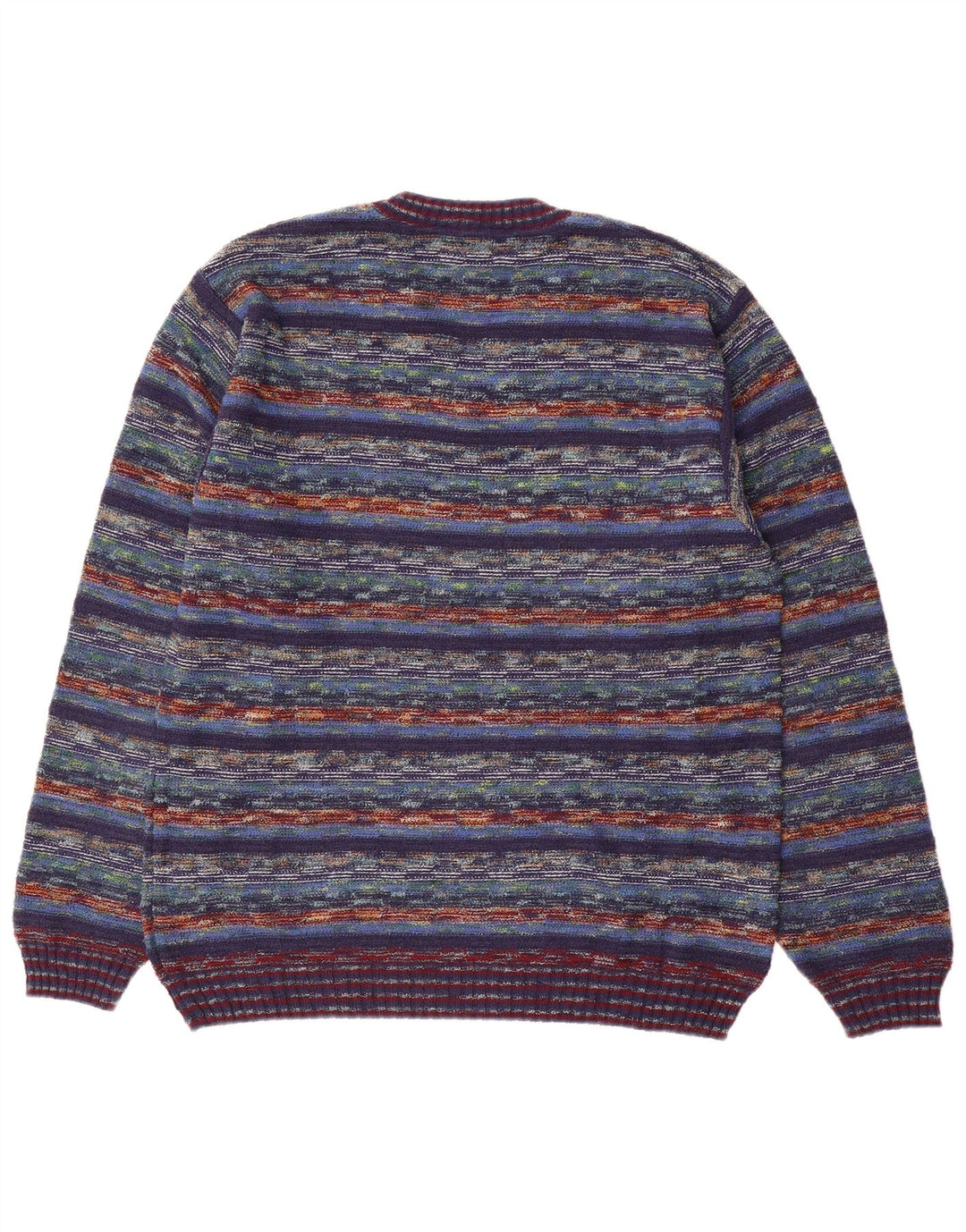 Il Granchio Herre V-hals sweater Medium Flerfarvet Stribet Bomuld