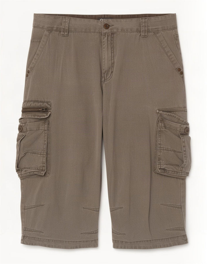 OWK Herre Cargo Shorts XL W40 Khaki Bomuld