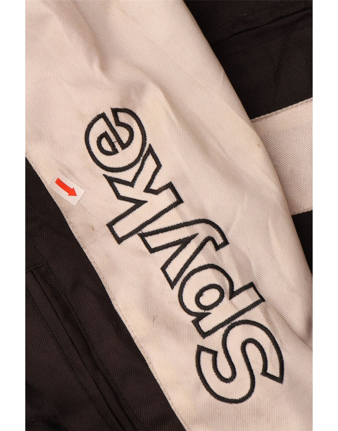 Spyke Herre Graphic Racer Jacket Størrelse 58 3XL Sort Colourblock Polyester