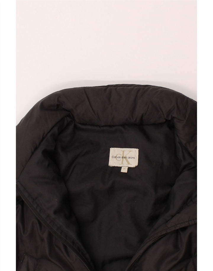 CALVIN KLEIN JEANS Womens Padded Coat UK 14 Medium Black Vintage Calvin Klein Jeans and Second-Hand Calvin Klein Jeans from Messina Hembry 