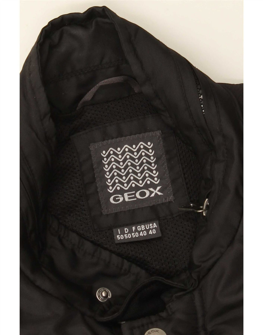 Geox Herre Windbreaker Jacket UK 40 Large Black