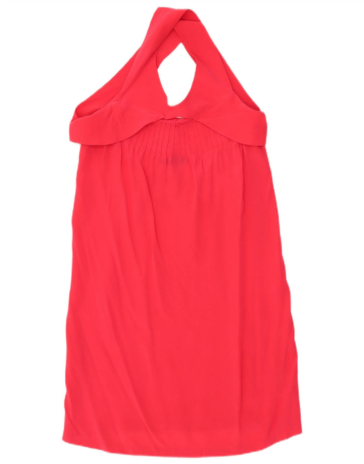 Liu Jo Dame Halter Dress IT 42 Medium Rød Silke
