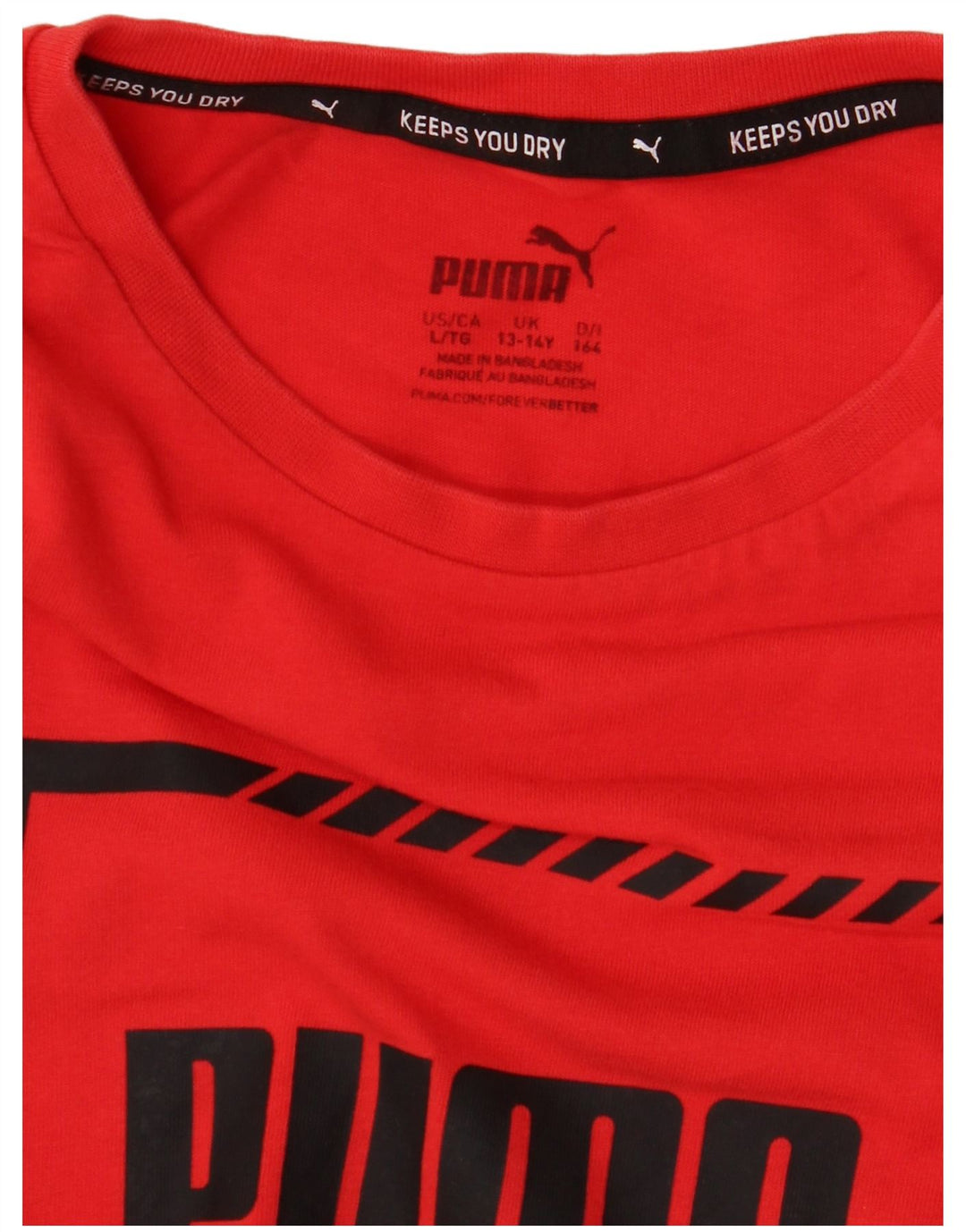 Puma drenge grafisk t-shirt top 13-14 år rød