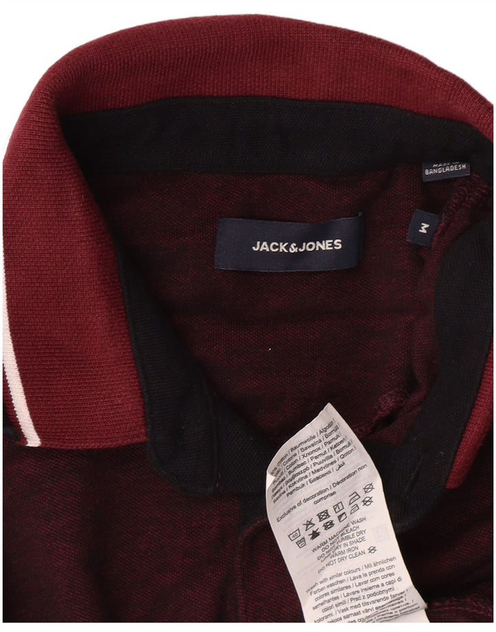 JACK & JONES Poloshirt til mænd Medium Bourgogne bomuld