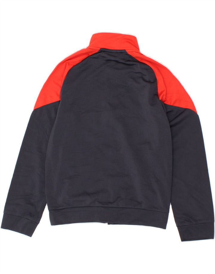 PUMA Boys Tracksuit Top Jacket 9-10 Years Medium  Navy Blue Colourblock Vintage Puma and Second-Hand Puma from Messina Hembry 