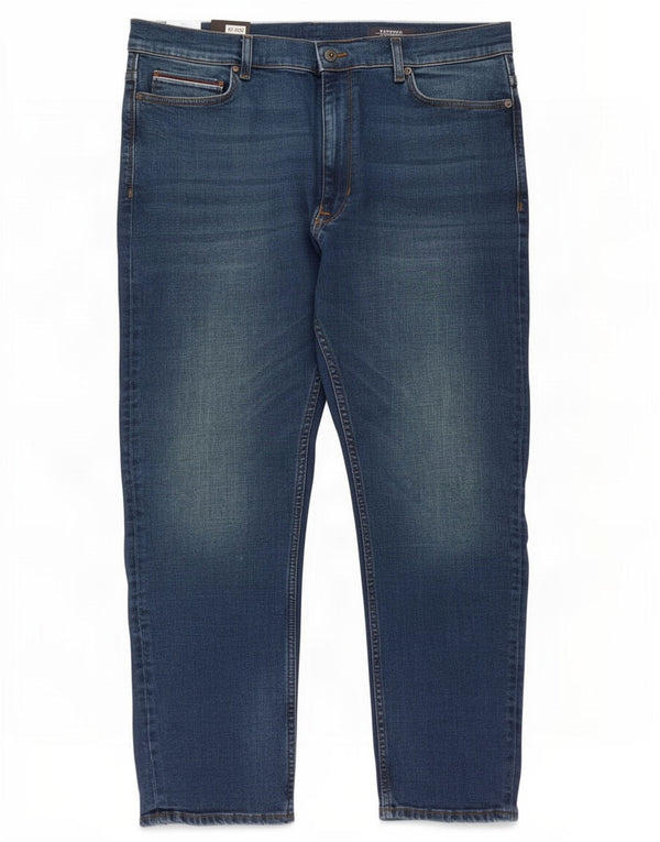 Marks & Spencer Herre Tapered Jeans W38 L29 Blå Bomuld