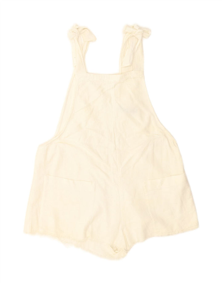 Zara Damebukser Shorts Medium W36 Off White Bomuld