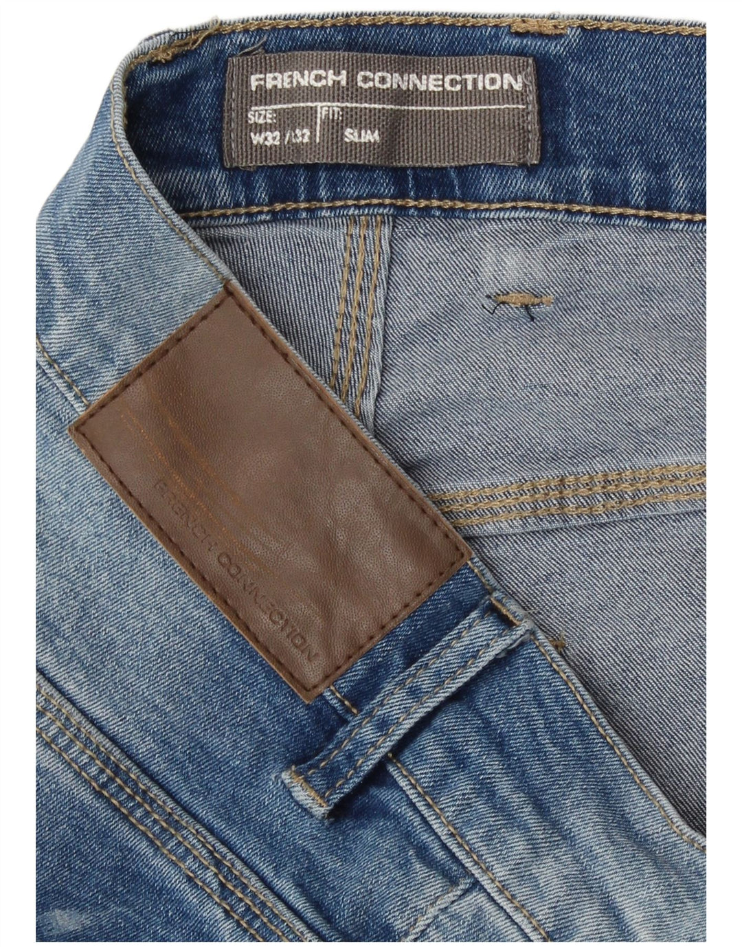 French Connection Herre Slim Jeans W32 L32 Blå Bomuld