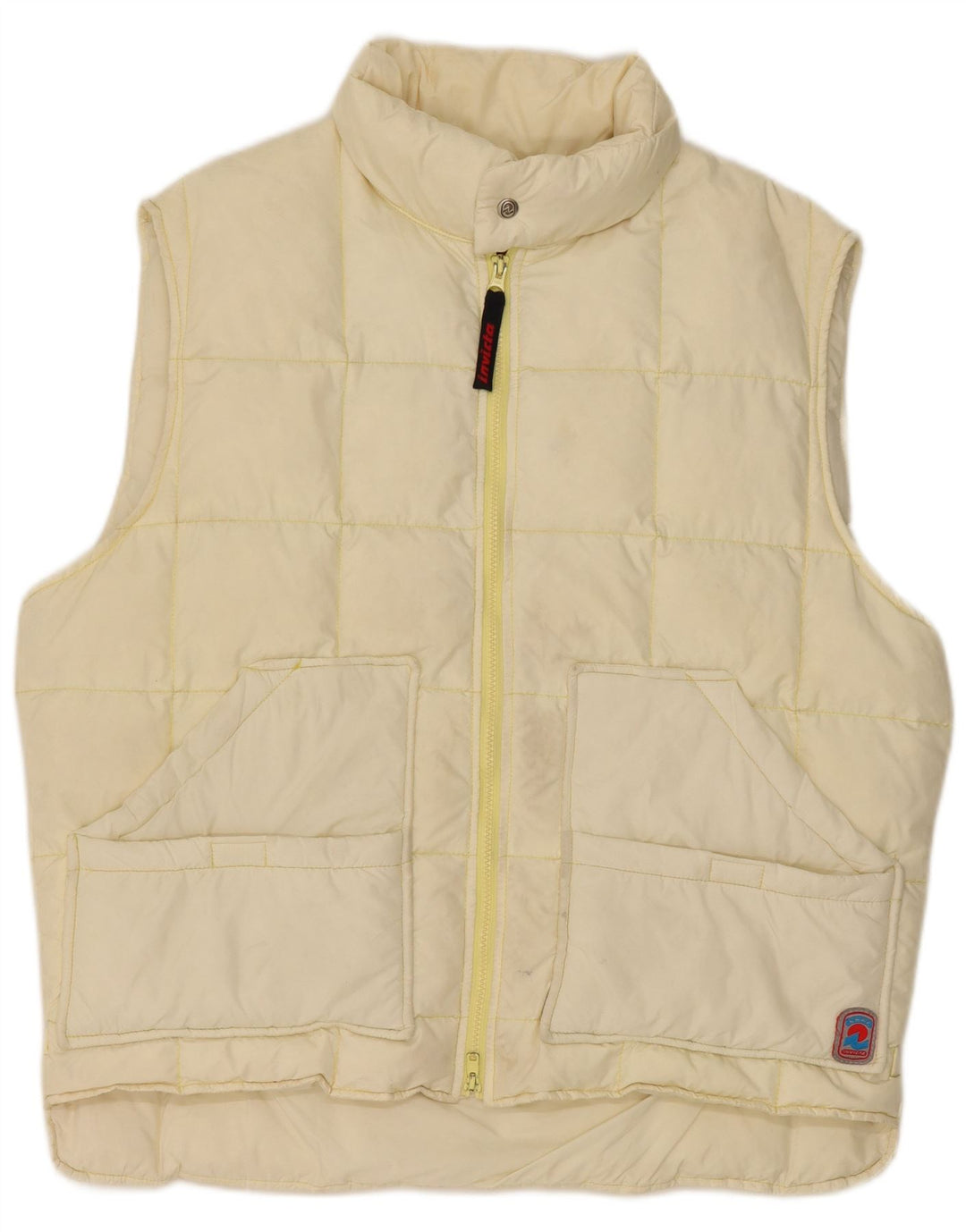 Invicta Herre Polstret Gilet IT 52 XL Off White Nylon