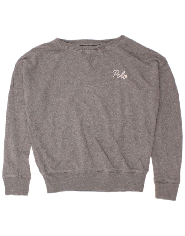 Polo Ralph Lauren Drenge Sweatshirt Jumper 6-7 år Lille Grå Bomuld