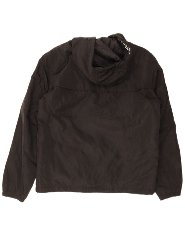 Guess Regnjakke med hætte til mænd UK 40 Stor sort polyester