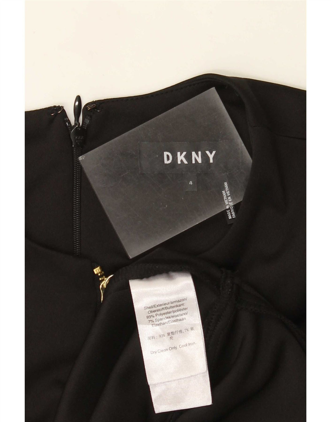 Dkny Dame A-Line Kjole US 4 Lille Sort Polyester