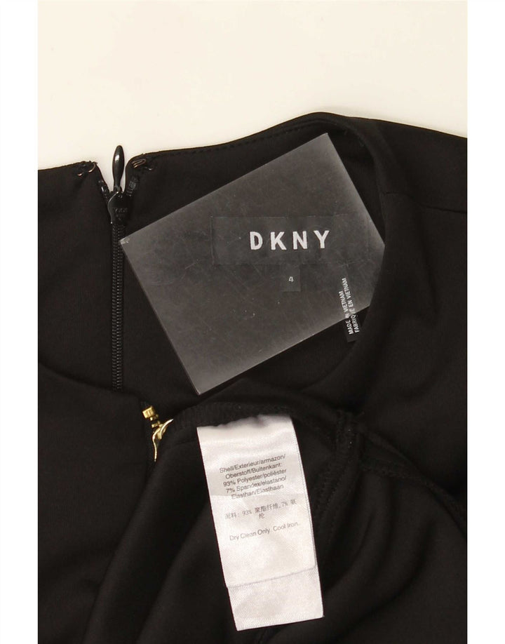 Dkny Dame A-Line Kjole US 4 Lille Sort Polyester