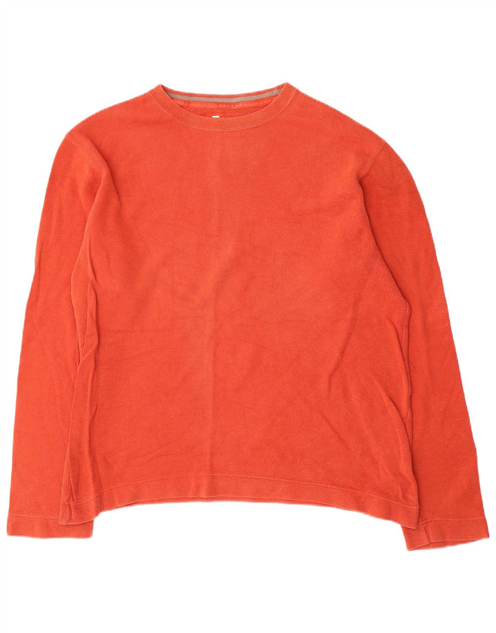 Gap Herre Top Langærmet Stor Orange Bomuld